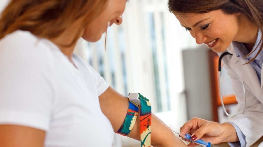 Blood lead test can be done at the doctor's office or at lab testing services
