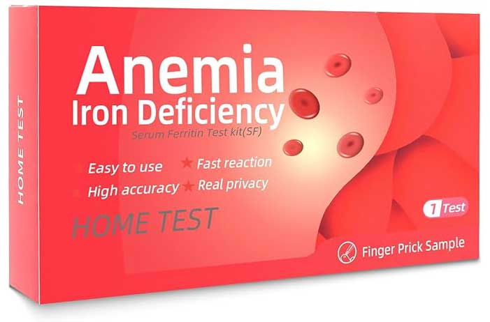 Kueysing Iron Deficiency Test kit for Children and Adults, Rapid Home Test